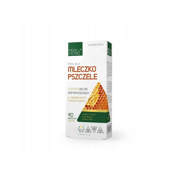 Medica Herbs - Royal Jelly - Immune System - A Healthy Heart - 1 Capsule Once a Day - Dietary Supplement - For Women - For Men