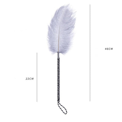 xinshibao Bondage Set Feather Tickler Stroker, Love Feather &amp; Pampering Massage Feather Pompom with Satin Eye Mask Blindfold Sex Toy for Couples