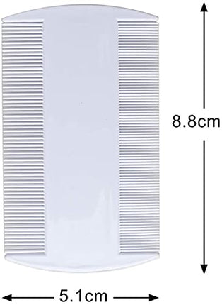 Lice Combs, 4 Pack Durable Double-Sided Nits Combs for Head Lice, Durable Double-Sided Nits Combs Lice Fine-Toothed Head Lice Comb for Children Adults Pets