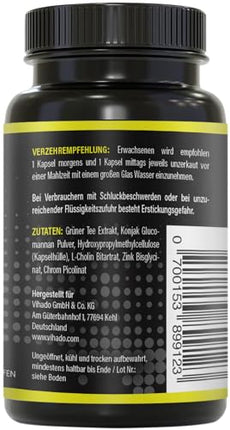 BRNR EASY BRNR Light Formula 5-in-1, Metabolism Treatment with Choline, Blood Sugar Level Formula with Chromium, Fiber Glucomannan, Green Tea Extract, 120 Capsules