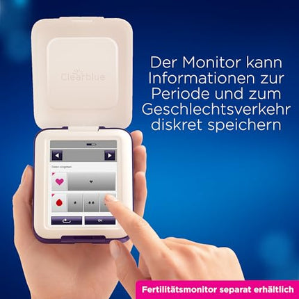 Clearblue 33 Tests Fertility Monitor, Cycle Computer Refill Pack, 30x Ovulation Test and 3x Pregnancy Test, Fertility Test for Women to Determine Ovulation