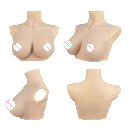 CYOMI Silicone Breast Forms Artificial Boobs Realistic Breast Plates for Crossdresser Transgender Cosplay CG Cup