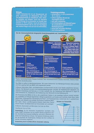 COMPO Snail-free - Slug pellets - rainproof - granules against snails in a value pack - sufficient for up to 1800 m² - 4 x 225 g, snail-free