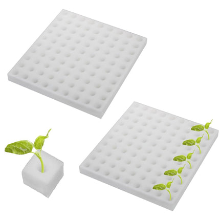 Zasvec Hydroponic Sponge 200 Pieces Greenhouse Garden Tool Seedling Sponges Hydroponic Sponges Hydroponic Grow Kit Hydroponic Sponge for Plant Growth 25 * 25 * 25mm