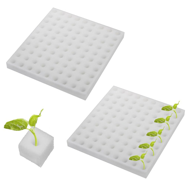 Zasvec Hydroponic Sponge 200 Pieces Greenhouse Garden Tool Seedling Sponges Hydroponic Sponges Hydroponic Grow Kit Hydroponic Sponge for Plant Growth 25 * 25 * 25mm