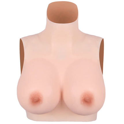 KUMIHO Silicone Breast Forms Breast Prosthesis Artificial Breasts Transgender Crossdresser Realistic Skin - Second Generation - High Quality Soft Silicone No.2 G Cup
