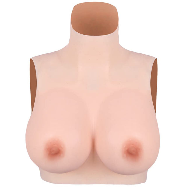 KUMIHO Silicone Breast Forms Breast Prosthesis Artificial Breasts Transgender Crossdresser Realistic Skin - Second Generation - High Quality Soft Silicone No.2 G Cup