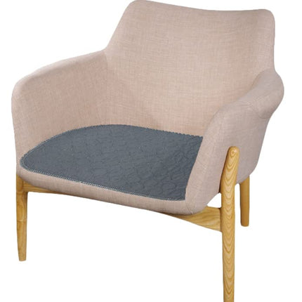 RIQINXIN waterproof incontinence seat cover 54x56 cm washable durable incontinence chair cover for armchairs, chairs, sofas, car seats, gray, set of 2