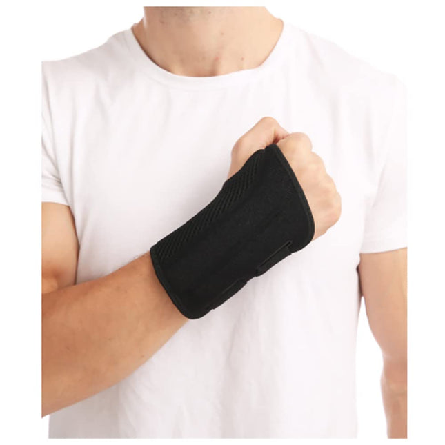 HMCEY Wrist Splint Carpal Tunnel Syndrome Splint Wrist Bandages Wrist Support Carpal Tunnel Wrist Support for Sprains, RSI and Tendonitis (S/M Right, Black)