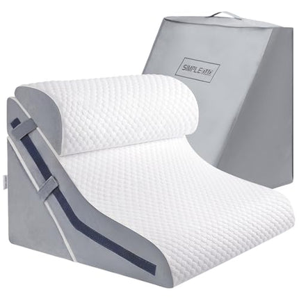 Wedge Pillow for Sleeping, Orthopedic Bed Wedge Pillow Set, 15-in-1 Adjustable Memory Foam Wedge Pillow After Surgery, 9 &amp; 16 &amp; 20 Inch Height 3-in-1 Incline Pillow Wedges for Acid Reflux