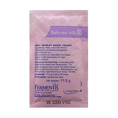 Brewer's Yeast - Safbrew wb 06 – Beer Yeast | Fermentis | Saflager | Safbrew | Safale | Lager Yeast | Homebrew | Brewing Yeast | Pilsner | Top-Fermenting Yeast | Dried Yeast