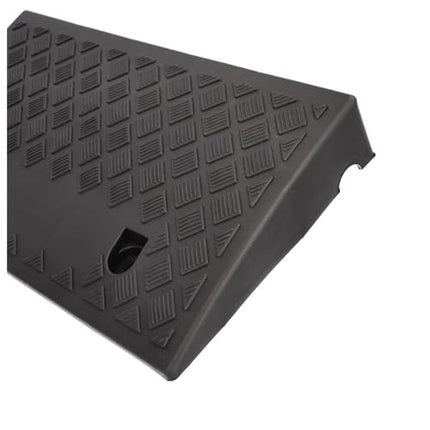 Cartrend curb ramps, set of 2, portable, wheelchair ramp for cars, motorcycles, wheelchairs, walkers, black