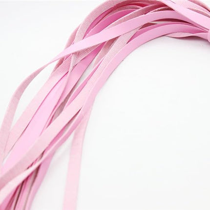 Vielretude 44cm PU Leather Whip Sex Spanking Riding Tassel Whip BDSM Role Play Couples Roleplay Flirt Sex Toys (Pink)