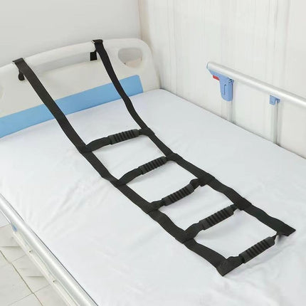 LIKEUDO Adjustable Bed Riser Assist for Elderly and Disabled Patients - Auxiliary Handle with Pull-Up Rope Lifter