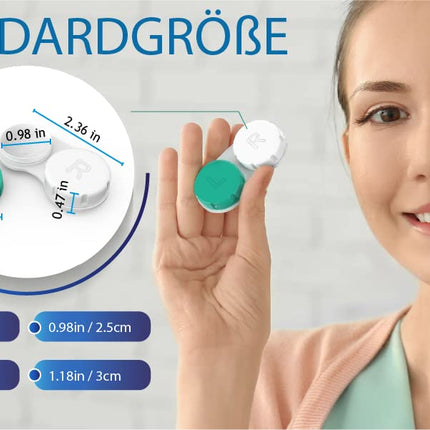 Axim Contact Lens Case 12 pieces. One-year supply. Protect your eyes by changing your contact lens case monthly.
