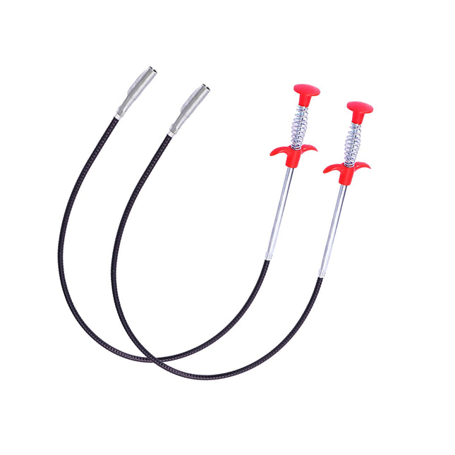 Thapncow 2-Piece Flexible Clamp, Rice Claw Clamp, Drain Clamp for Grabbing Hair, Trash and Even Important Items in Drains/Sinks/Toilets