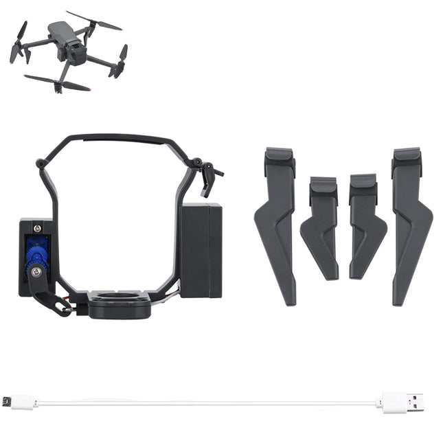 Drone Airdrop System for DJI Mavic 3, Long-Range Payload Delivery, Transport Device, Launcher Dropper with Extended Landing Gear for Flower Delivery, Ring Delivery, Wedding, Advertising