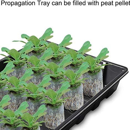 Richaa 5 pieces 120 cells cultivation set mini cultivation greenhouse small plants indoor greenhouse cultivation set cultivation tray with lid room greenhouse windowsill for indoor