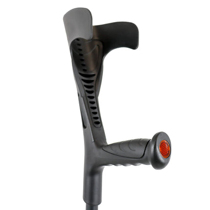 Pepe Mobility - Crutches Foldable (x2), Forearm Crutches Black, Height Adjustable, Orthopedic Walking Aid