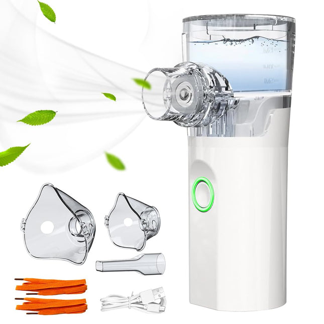 Joycabin Inhaler for Adults Inhaler Children, Inhalers Rechargeable Inhaler with Portable Design, Quiet Inhalers with Mouthpiece and 2 Masks, Adjustable Spray Mist