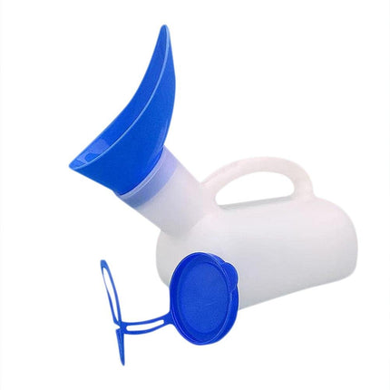 Urinal Bottle For Women And Men, 1000ML Portable Emergency Urinal Toilet with Carrying Handle Travel Camping On The Go Outdoor Car Travel Mobile Toilet For Men/Women/Children