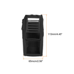 PATIKIL Two-Way Radio Holder Silicone Walkie Talkie Protective Cases Rubber Soft Cover Black for PT-UV82 Radios