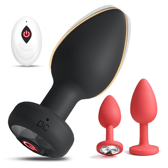 Anal plug # for women 3-set sex toys for men, vibrator sets for men with vibration 10 modes anal vibrators for men women anal plug sex toys butt plug beginners/professionals sex toys