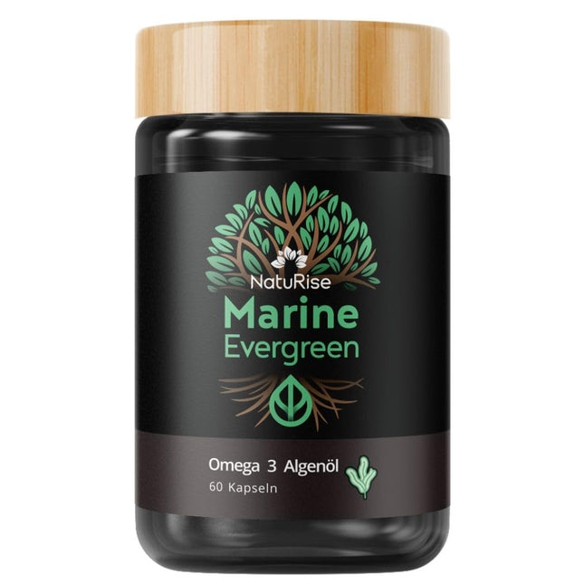 NatuRise® Omega 3 Vegan – Algae Oil – 804mg DHA &amp; EPA – High Dose – 60 Capsules – New Formula – Laboratory Tested – Triglyceride Form – Carrageenan-Free – UV-Glass