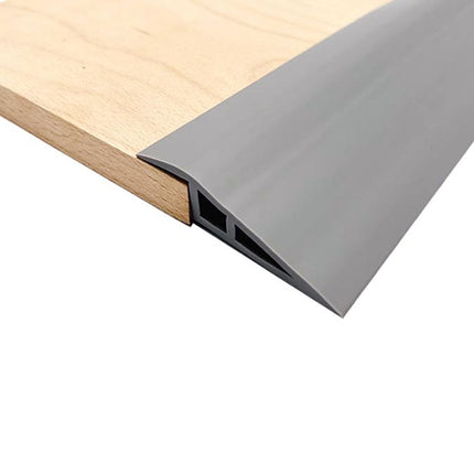 Threshold ramp wheelchair ramp, door threshold ramp self-adhesive, ramp door threshold, threshold transition rail, curb ramp for bathrooms, doorways, doors (1.5 cm / gray 3 m)