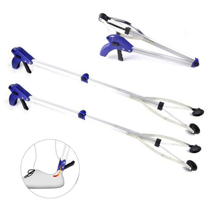 Aluminum Grabber Hand Gripper Home Garbage Tongs Reacher Pick Up Stick Gripper Arm Long Arm Grabber Extension Litter Picker Grabber Reacher Garden Assistance Picker Helping Hand Tool For Elderly People