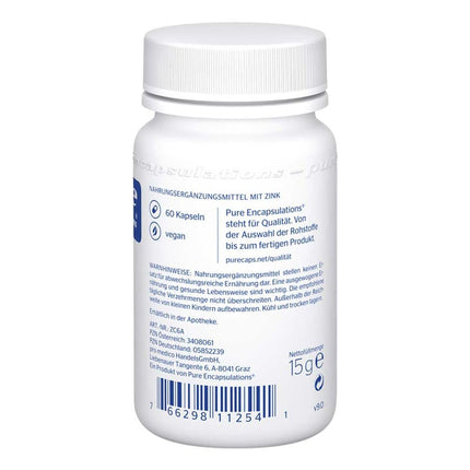Pure Encapsulations Zinc (Zinc Citrate) 60 Capsules