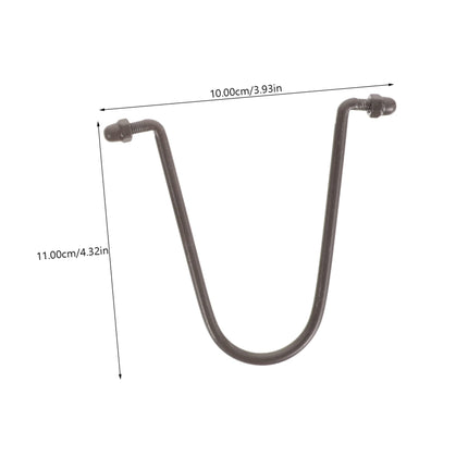 CIYODO 1 set of shaped metal rain chain hooks for downpipes. Rain chain adapter and installation hook for effective rainwater drainage. Decorative solution for garden and outdoor areas.