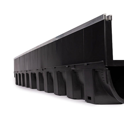 Megaa store DRAINAGE GUTTER Slotted gutter Floor gutter Patio gutter with aluminum edge Drainage gutter (8m DRAINAGE GUTTER)