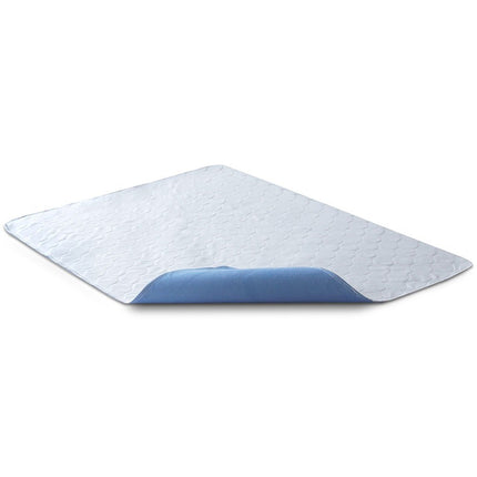 Bedecor 2 Pack Washable Incontinence Pads 70x90cm, Incontinence Mattress Protector, Incontinence Bed Pad Washable &amp; Waterproof Breathable (Blue)