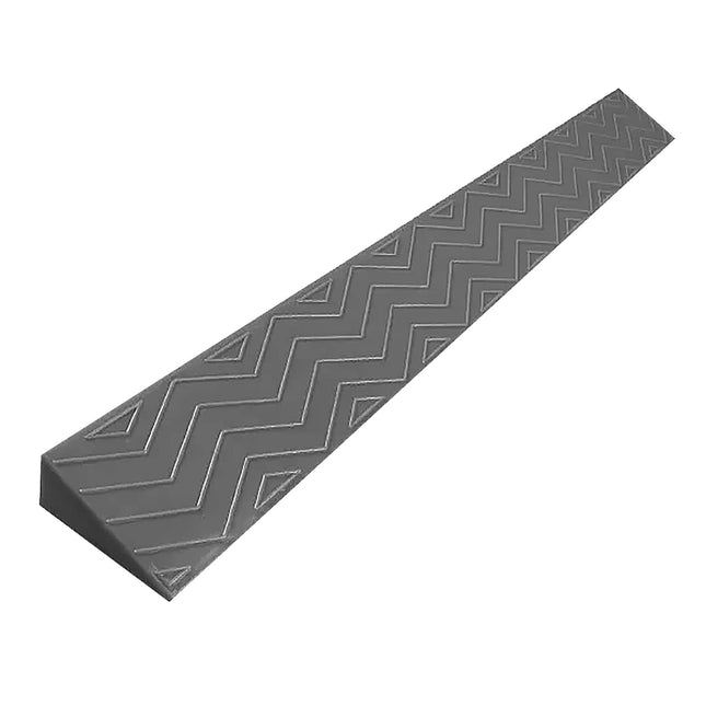 Wheelchair ramp, door threshold ramp steps, portable indoor sweeping robot door, curb ramp, non-slip solid plastic for bicycle scooter luggage, free cutting (gray, 100 * 10 * 3cm)