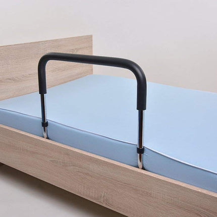 Sani-Alt bed handle/standing aid suitable for beds with slatted frames, rubber, grey, black