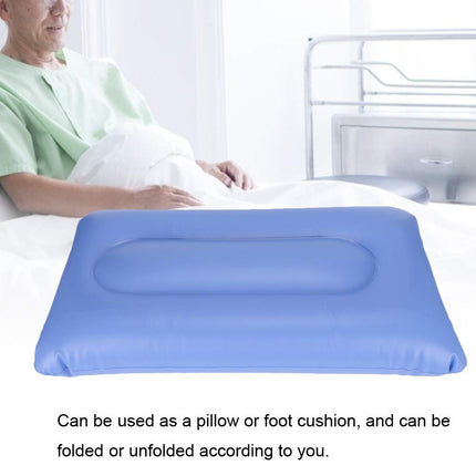 Pongnas Air Inflatable Mattress, Pressure Relief &amp; Decubitus, Prevention of Decubitus Treatment Pain Relief Cushion with Pump, for Elderly Care (55 x 32 cm)