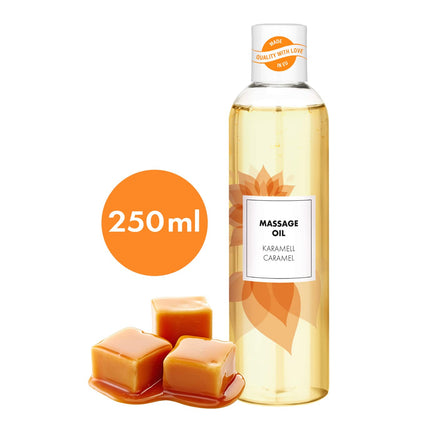 Aroma massage oil for relaxing massages | erotic massage oil | sensual caramel aroma | 250ml