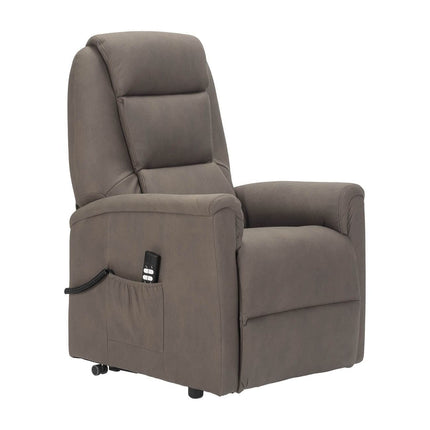 Sime ES-2 ADJUSTABLE electric recliner Zero Gravity, 2 motors, independently adjustable backrest and footrest, 2 wheels, non-deformable seat, elephant skin, electric recliner, dove grey