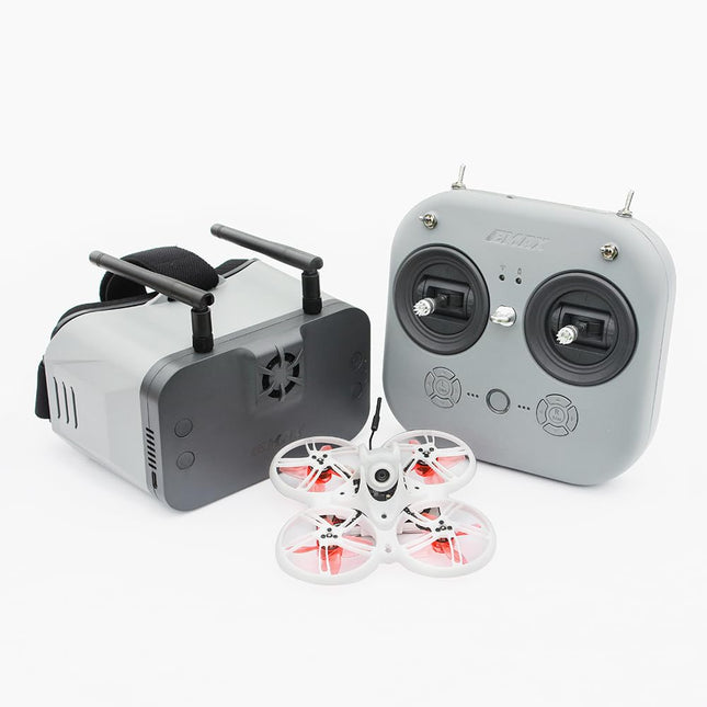 EMAX Tinyhawk 3 Plus Drone RTF Kit Ready To Fly FPV HD Zero Drones Mini Racing Quadcopter with Goggles and E8 Radio Transmitter for Kids Adults and Beginners