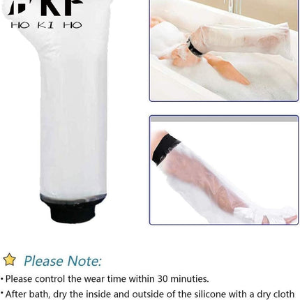 HKF HO KI HO Shower Protector Leg, Cast Protector Waterproof Leg, Reusable Water Protection for Arm Cast Keep Wounds and Bandages Dry While Bathing - Adult Short Leg - 66CM