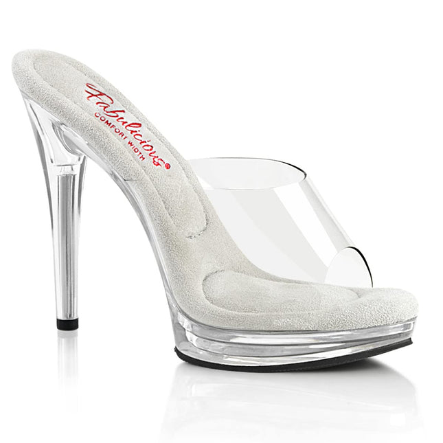 Fabulicious Women's MAJESTY-501 High Heels Mules Clr/Clr/Clr/Clr 38 EU