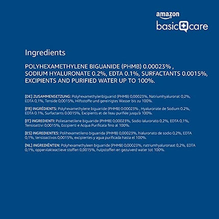 Amazon Basic Care Eye Drops with Sodium Hyaluronate 0.2%, 15 ml (Pack of 2)
