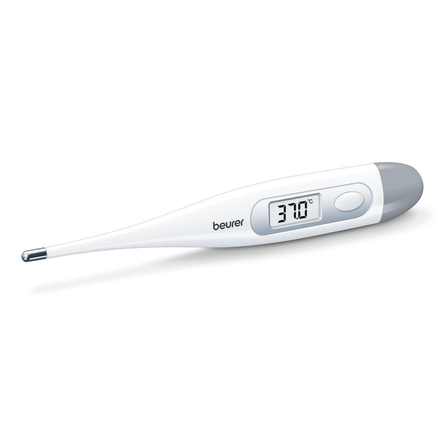 Beurer FT 09 digital and body thermometer, waterproof, LCD display with measuring range +/- 1 ºC, acoustic signal, without glass, color white