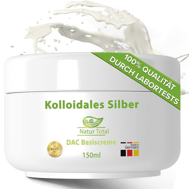 Natur Total Silver Cream with colloidal silver IMPORTANT: 150 ml XL - Silver Cream with silver water 100 PPM in pharmacies Base Cream