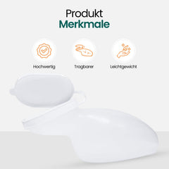Hygiene100 Female Urinal Bottle, 1 Liter/1000 ml, Durable, Translucent Plastic Urinal Bottle with Leak-Proof Screw Cap, Easy-Read Measuring Lines, Portable for Travel