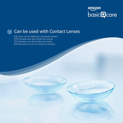 Amazon Basic Care Eye Drops with Sodium Hyaluronate 0.2%, 15 ml (Pack of 2)