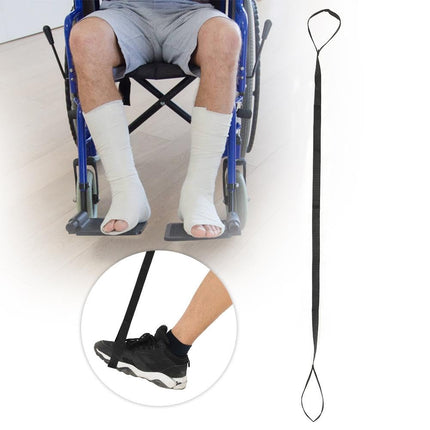 Nikou Thigh Leg Lifter Belt, Nylon Leg Lifter with Foot Strip, Leg Lifter Belt Mobility Aid Standing Aid Mobility Lift for Disabled Elderly Daily Living Aids