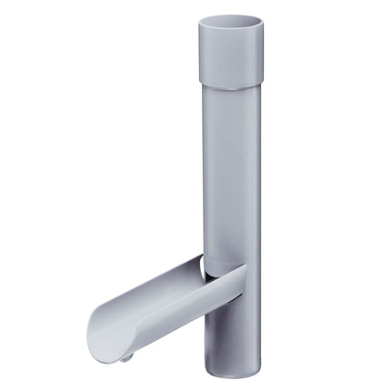 INEFA rain collector for downpipe, PVC DN50 / 50mm gray water flap for rainwater downpipe, gutter accessories, Made in Germany