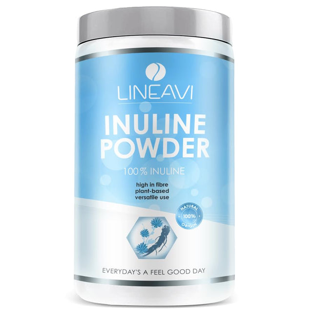 LINEAVI Inulin Powder, 500g Inulin Powder, low-calorie fiber from chicory root (chicory), intestinal flora, suitable for drinks and for cooking and baking, made in Germany